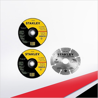 discos para amoladoras grandes, chicas y sensitivas marca Stanley